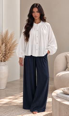 Chemise manches ballon blanche ALYSMA