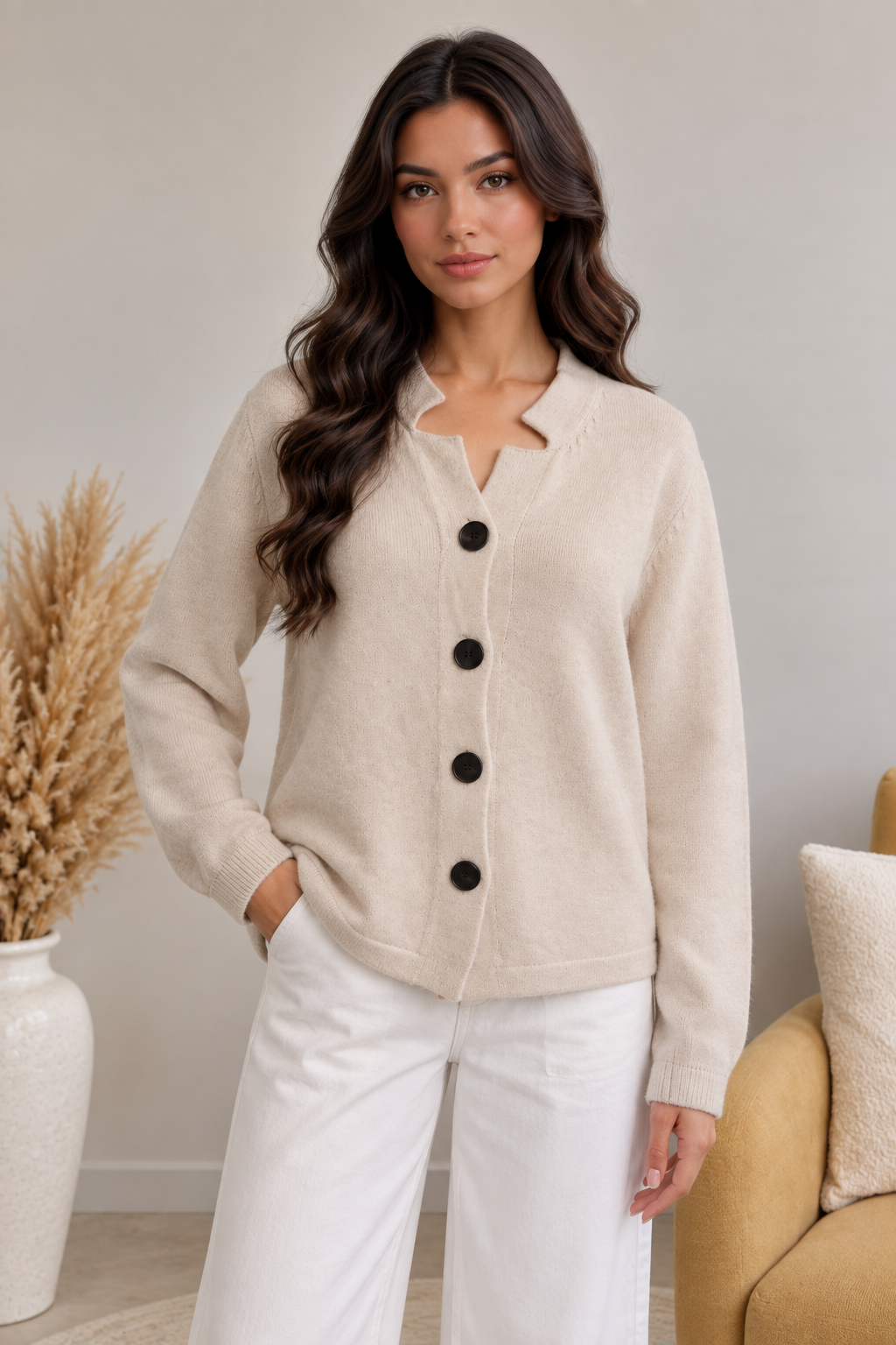Gilet Ivoire – Élégance effortless