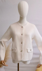 Cardigan à boutons nacrés