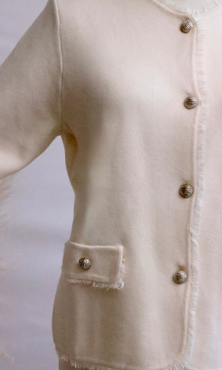 Cardigan à boutons nacrés