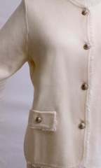 Cardigan à boutons nacrés
